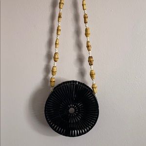 Round basket Crossbody bag